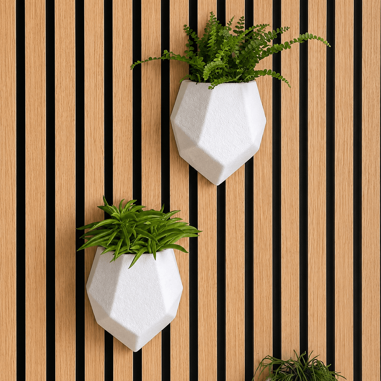 Slat-Fit Wall Vase for Acoustic Wood Panels — image 1 of 1